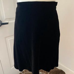 Luxurious drapey a-line velvet skirt